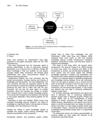 CSCM Knowledge sharing in fragmented construction industry | PDF