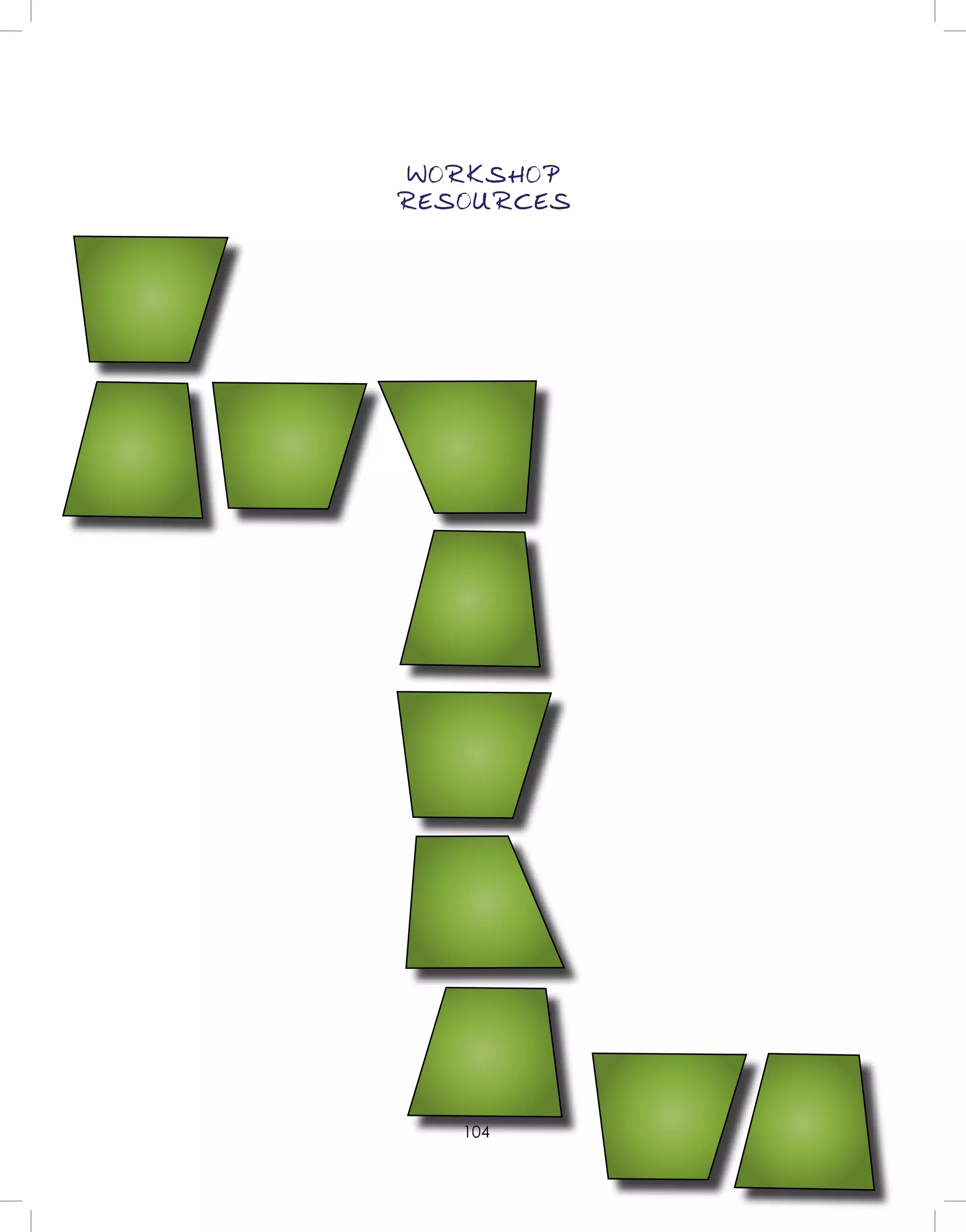 104
WORKSHOP
RESOURCES
 