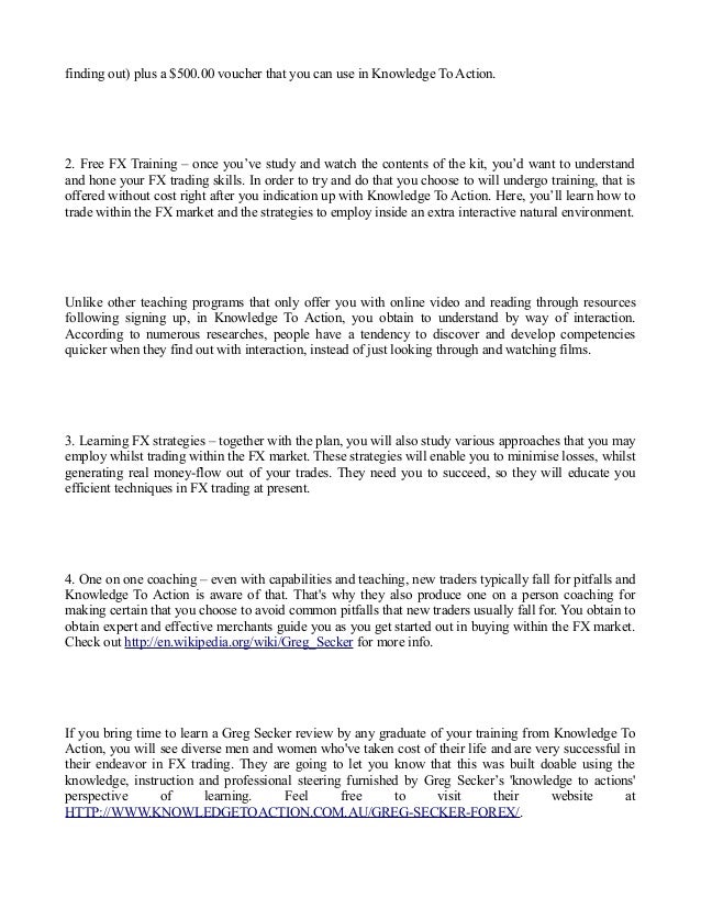 Knowledge to action forex trading reviews