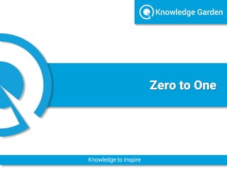 Knowledge to Inspire
Zero to One
 