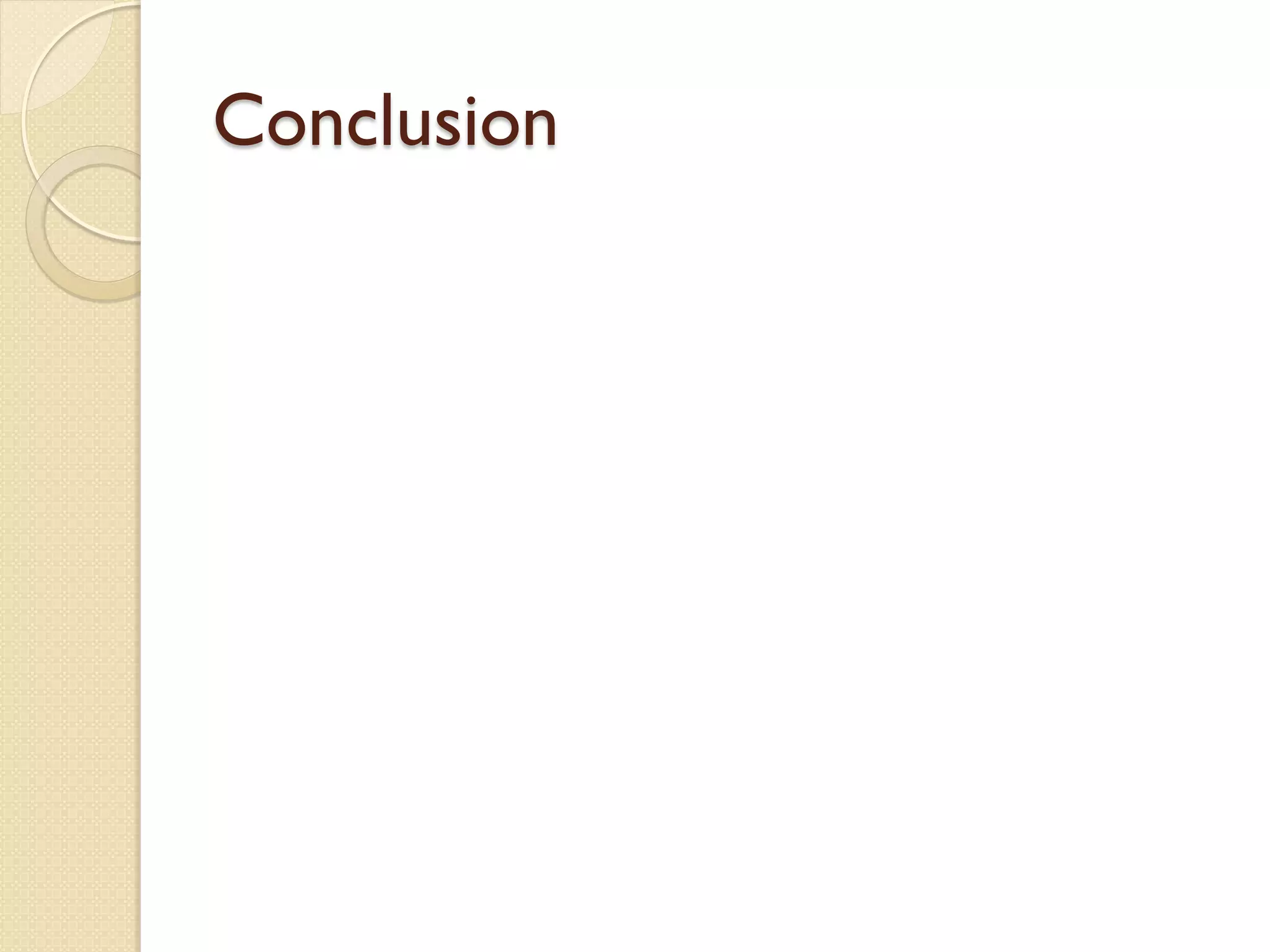 Conclusion
 