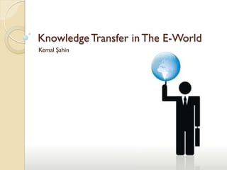 Knowledge Transfer in The E-World
Kemal Şahin
 