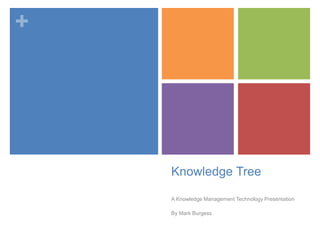 Knowledge Tree A Knowledge Management Technology Presentation By Mark Burgess 