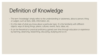 Knowledge vrs wisdom | PPTX