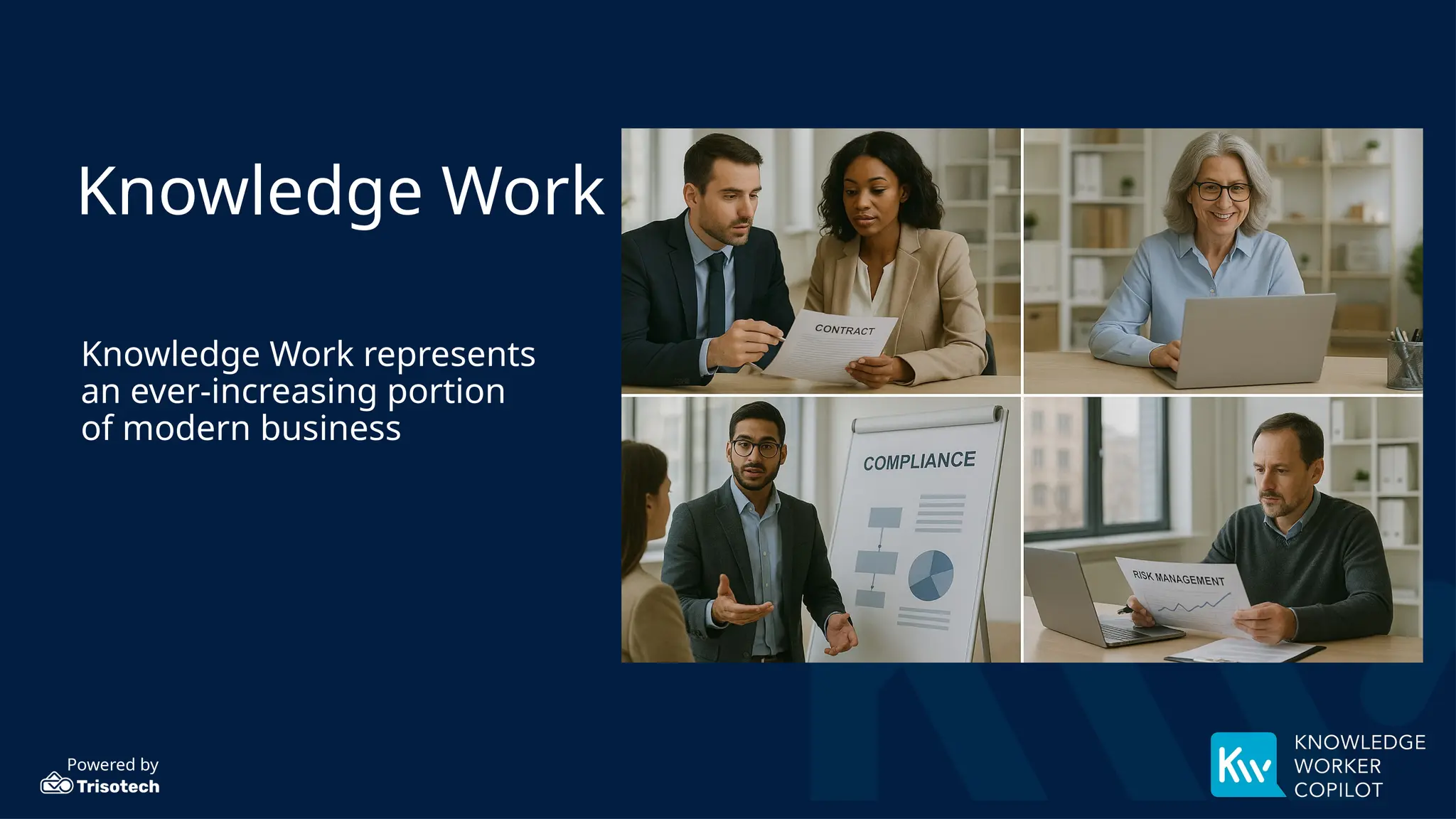 Powered by
Knowledge Work
Knowledge Work represents
an ever-increasing portion
of modern business
 