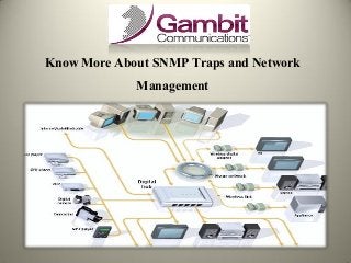 Know More About SNMP Traps and Network
Management
 
