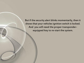 Know More About The Vehicle Warning Lights | PDF