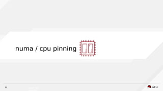 22 INSERT DES
IGNATOR, I
numa / cpu pinning
 