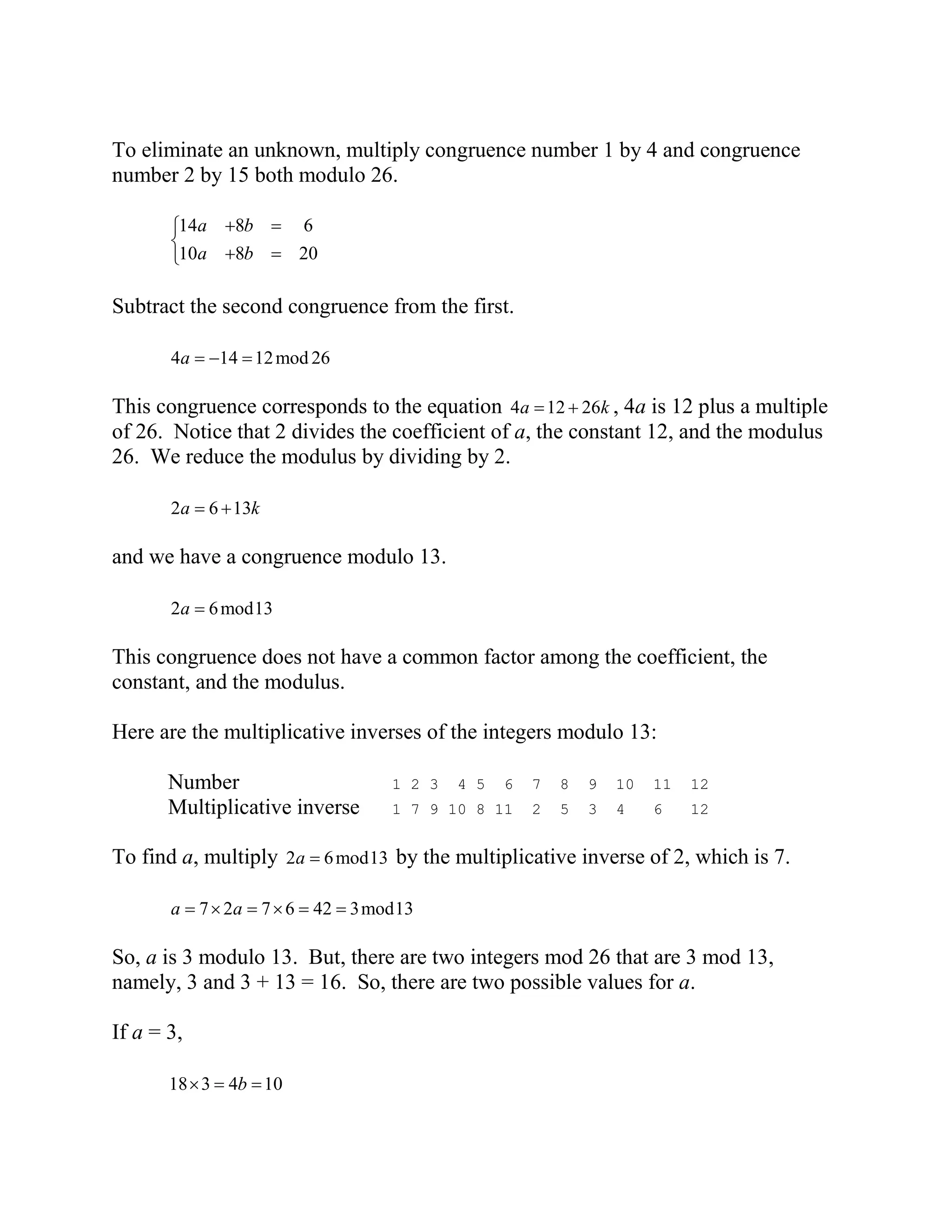 Known plaintext attack of hill cipher | PDF