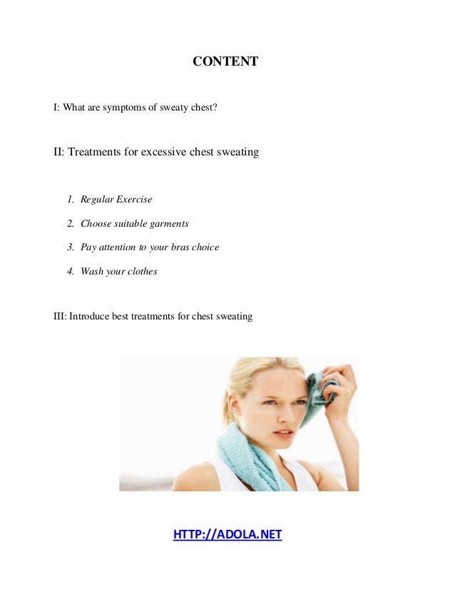 Best ways to stop excessive chest sweating naturally