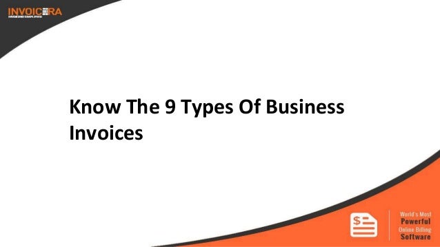 know the 9 types of business invoices types of invoices