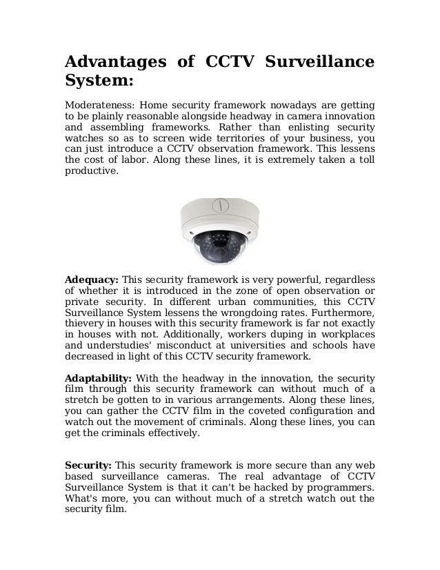 Know the benefits of CCTV Surveillance System
