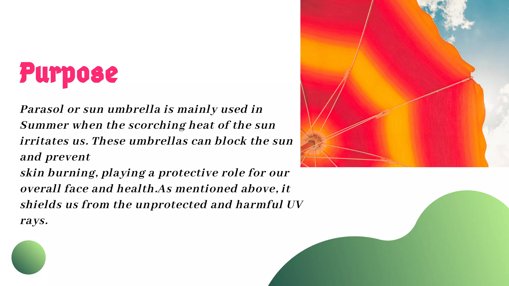 Know the Difference Between Rain Umbrella & Sun Umbrella