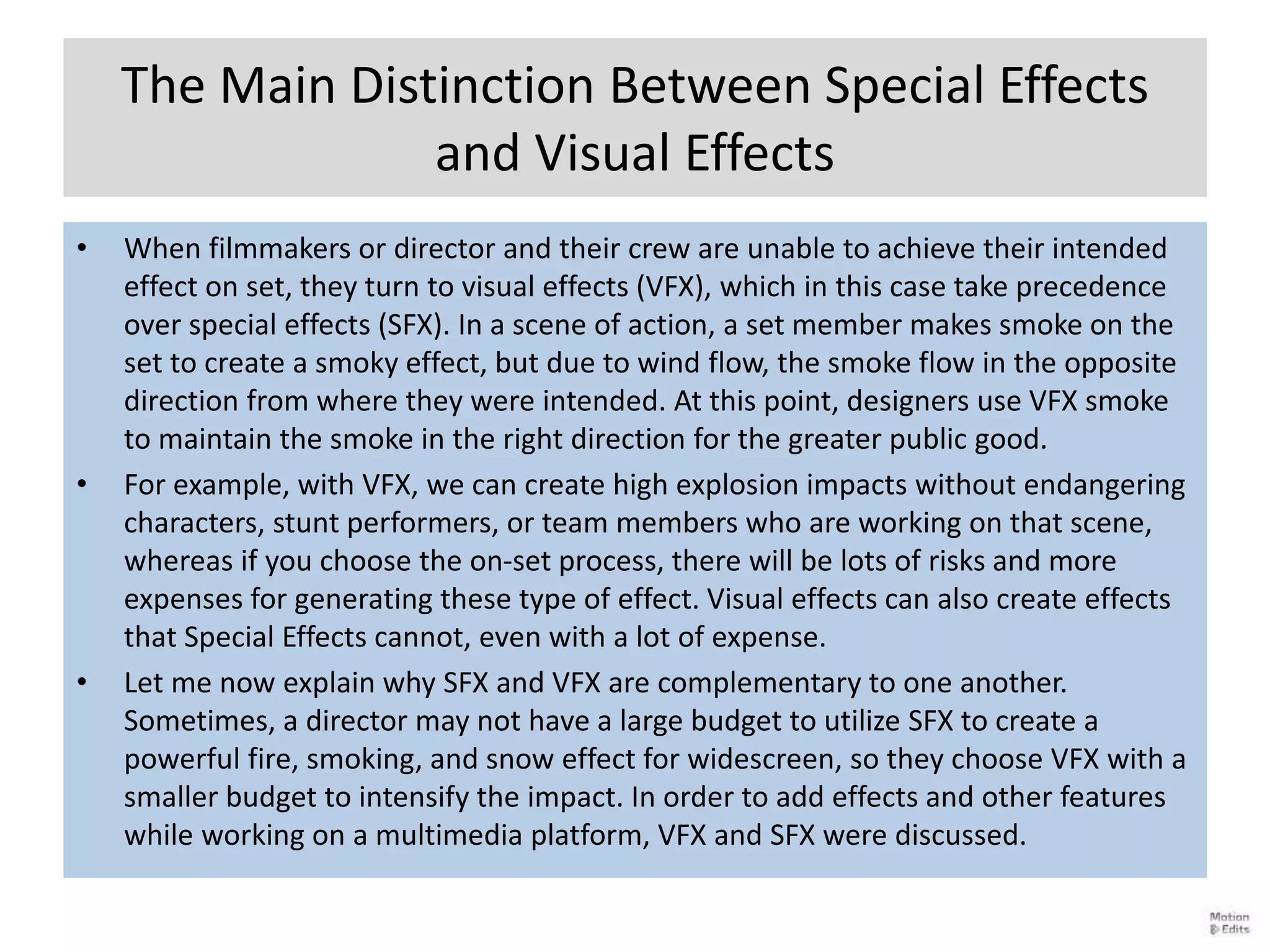 Know The Difference Between Visual Effects And Special Effects.pptx