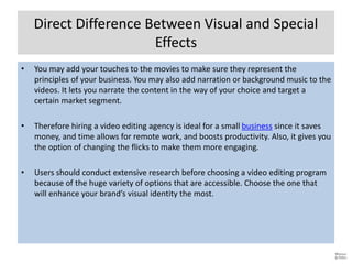 Know The Difference Between Visual Effects And Special Effects.pptx