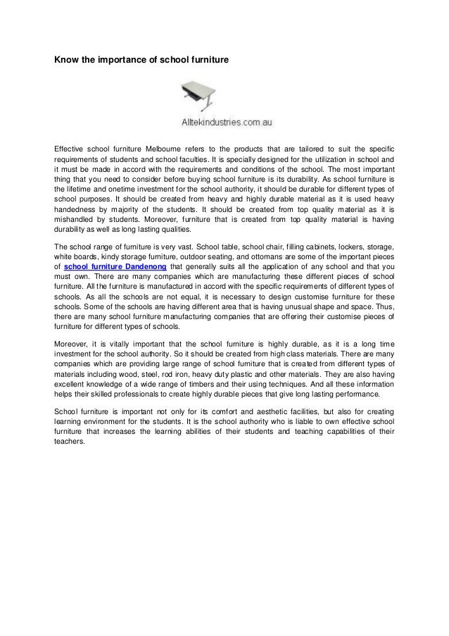 Know the importance_of_school_furniture