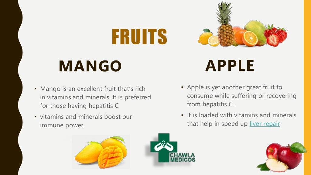 Know the kind of fruits in hepatitisc treatment