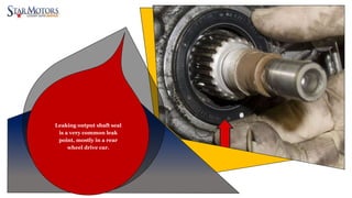 Know the Possible Transmission Fluid Leak Spots in a Car | PPT