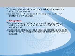 Know the reason behind choosing bootstrap as css framework | PPT