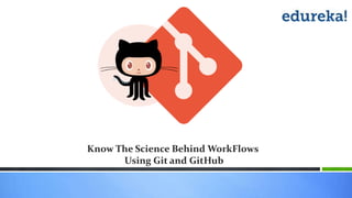Know The Science Behind WorkFlows
Using Git and GitHub
 