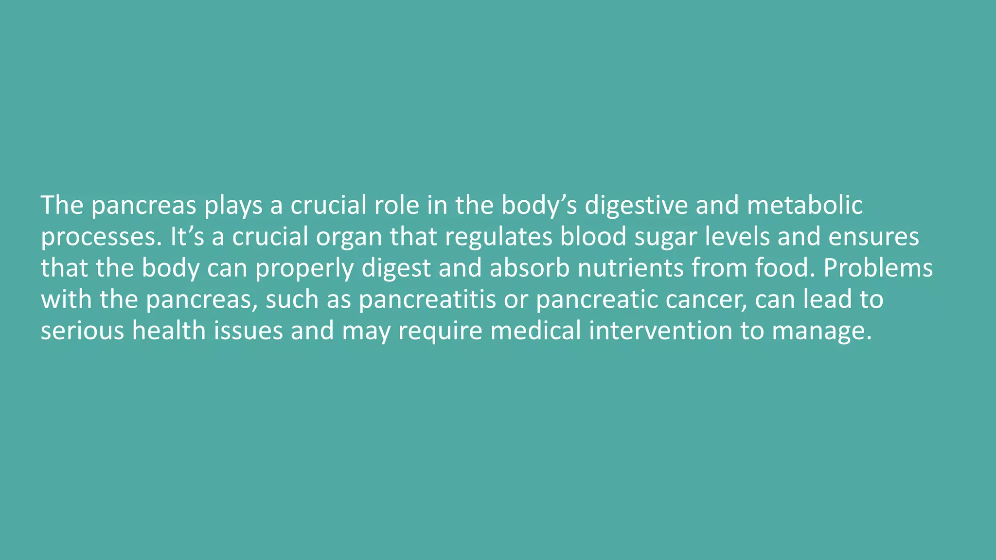 Know these 7 symptoms of pancreatic problems ppt