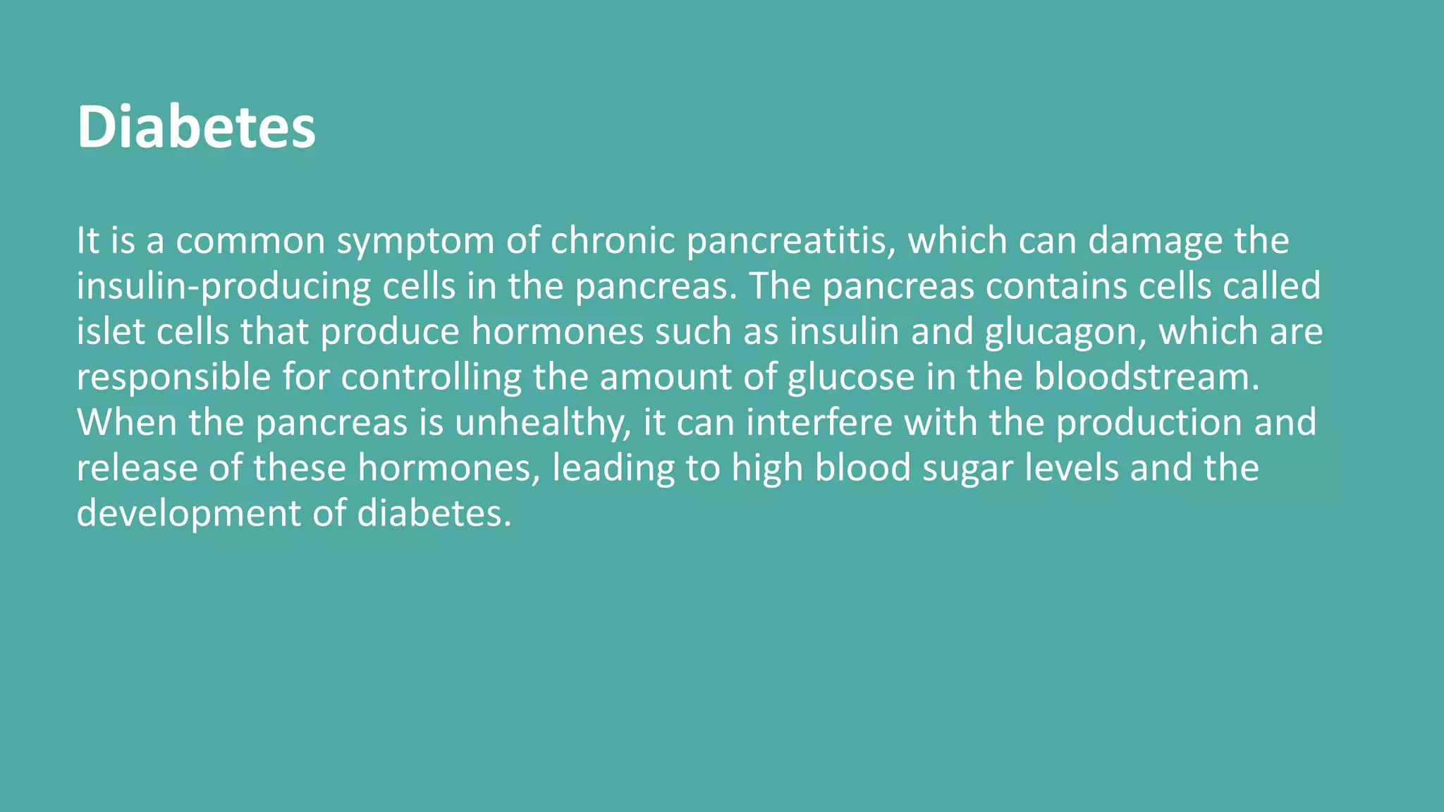Know these 7 symptoms of pancreatic problems ppt