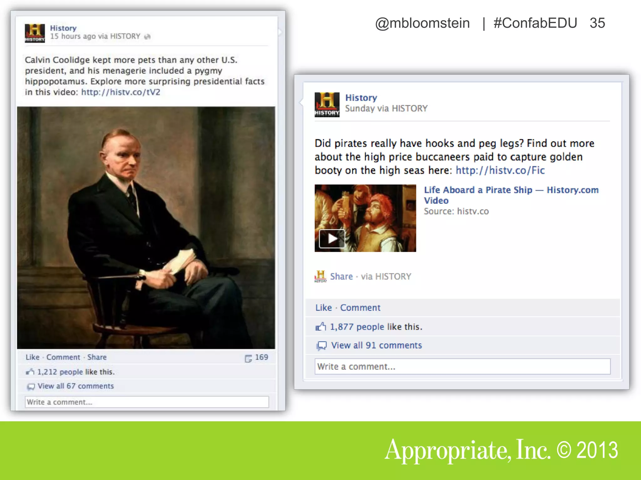 @mbloomstein | #ConfabEDU 35
© 2013
 