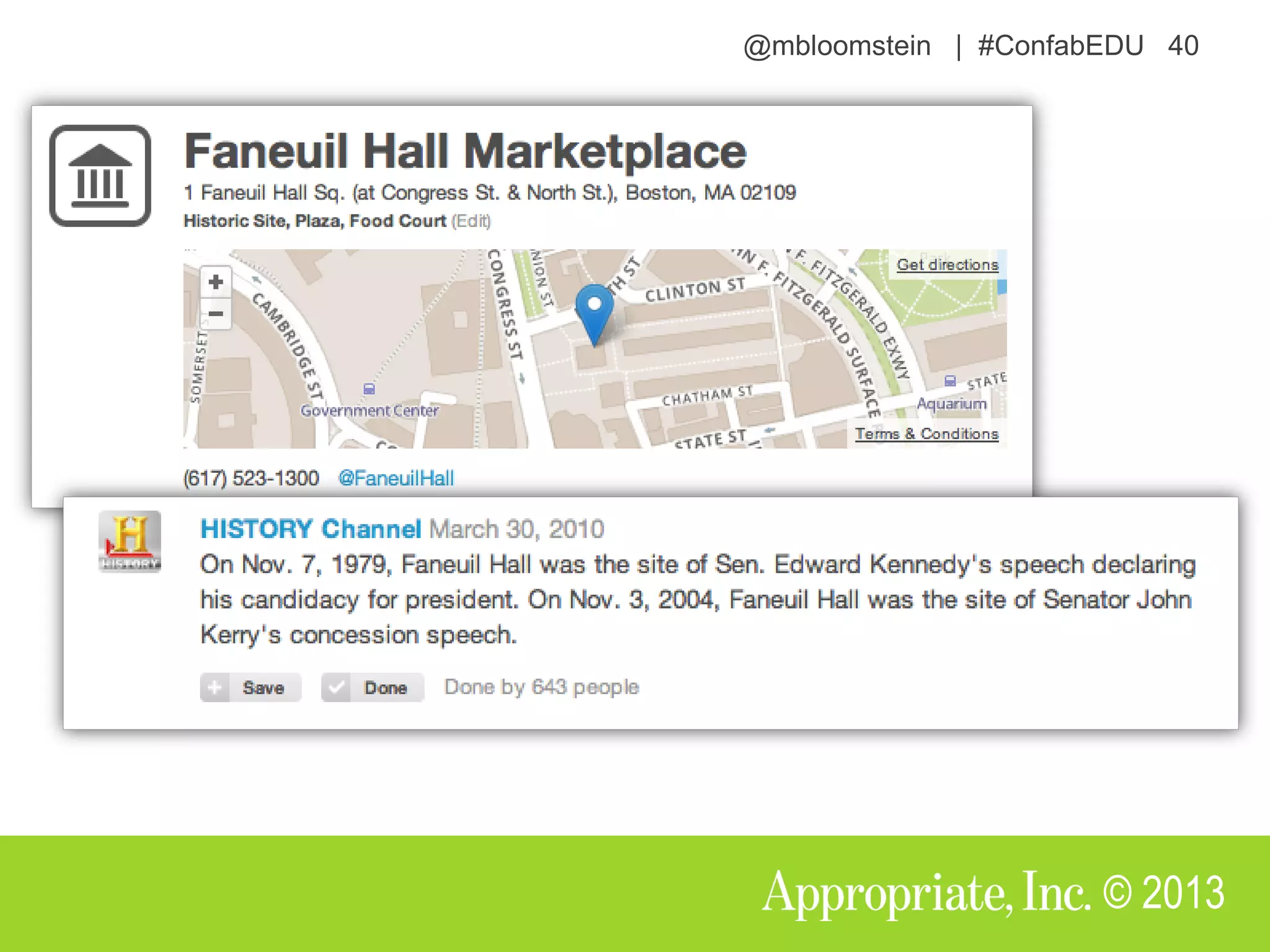 @mbloomstein | #ConfabEDU 40
© 2013
 