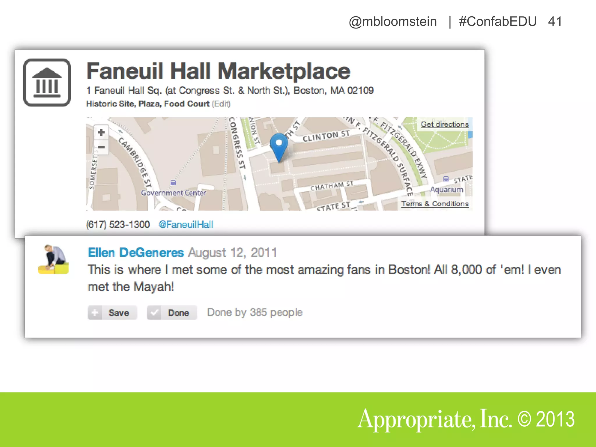 @mbloomstein | #ConfabEDU 41
© 2013
 