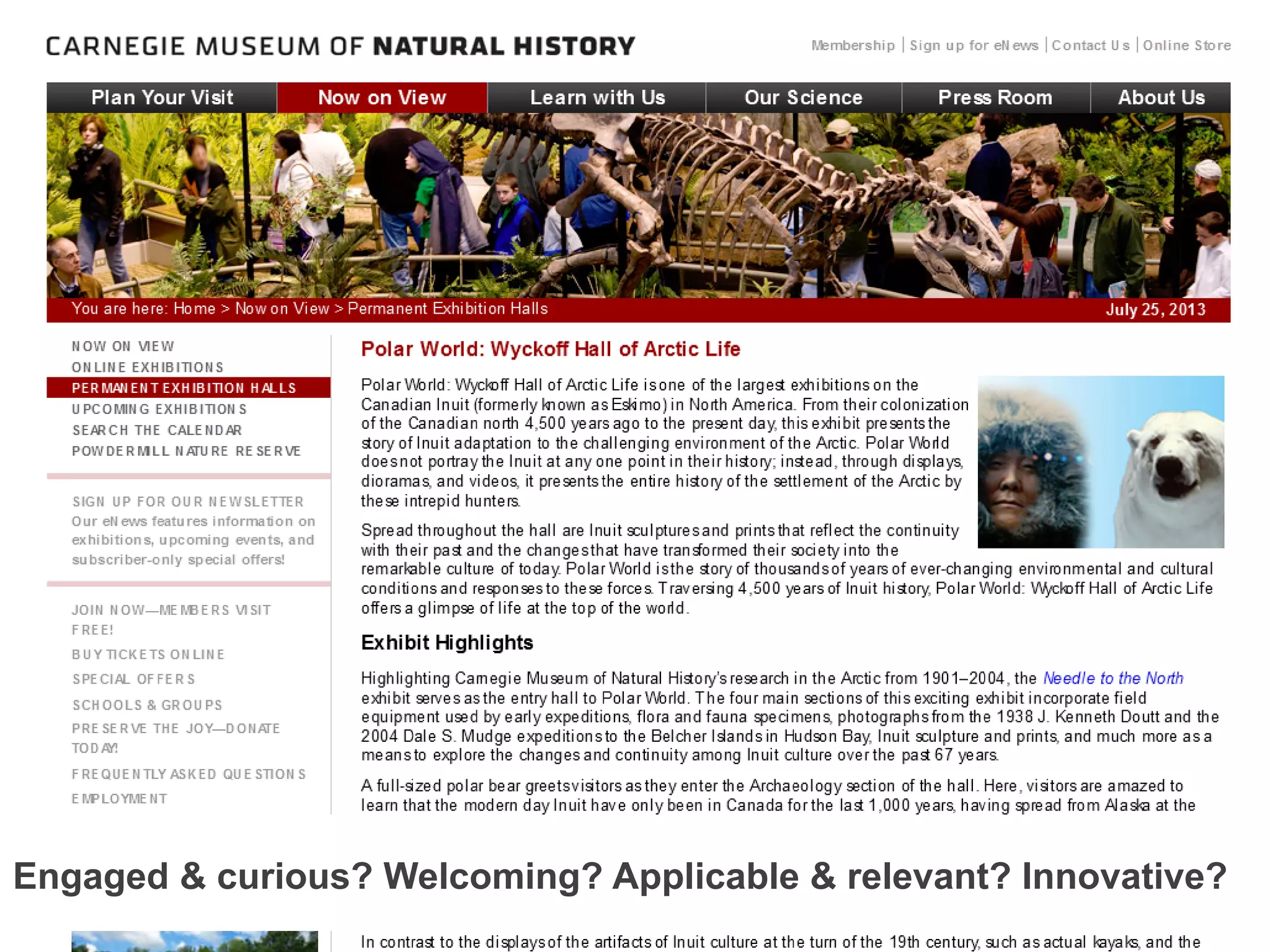 @mbloomstein | #ConfabEDU 65
© 2013Engaged & curious? Welcoming? Applicable & relevant? Innovative?
 