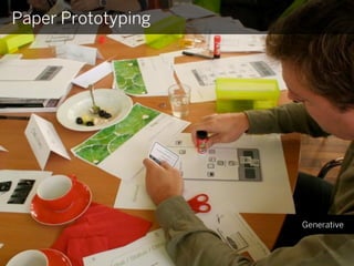 Paper Prototyping




                    Generative
 