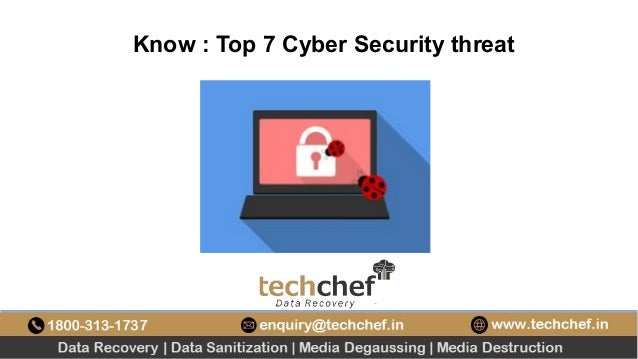 Know : Top 7 Cyber Security threat
 