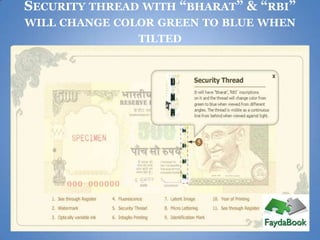 Know your bank note | PPTX