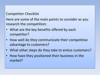 Know Your Competition | PPTX