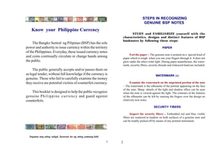 Know Your Currency: The Philippine Peso Bills | PDF