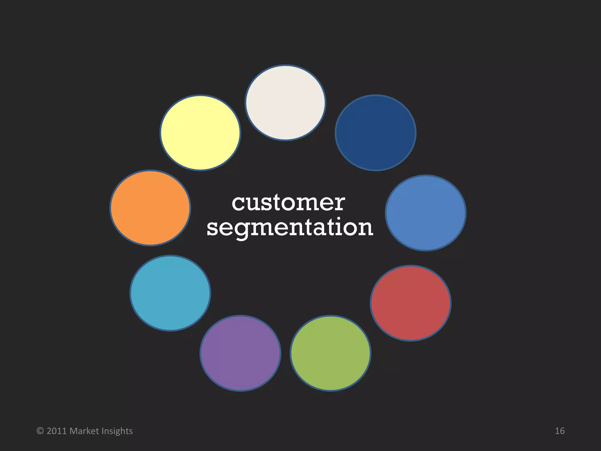 segmentation customer © 2011 Market Insights  