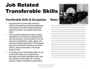 transferable Skills Presentation | PPTX