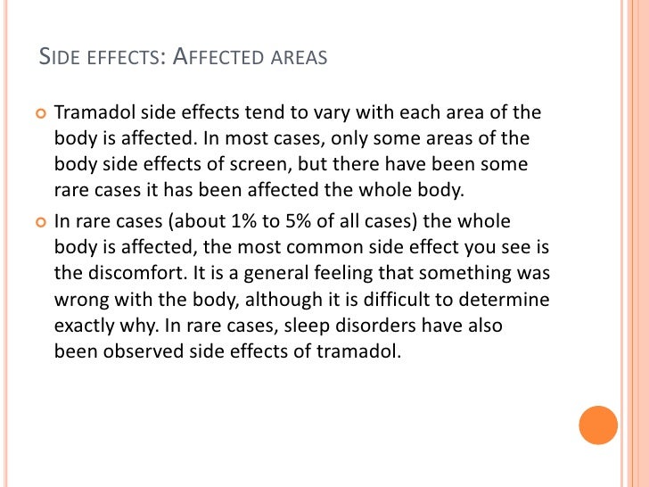 Know Your Tramadol Side Effects