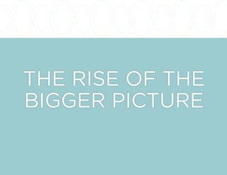 THE RISE OF THE
BIGGER PICTURE
 