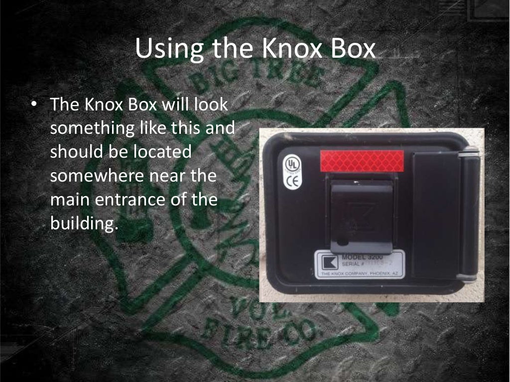 Knox box training