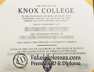 Knox College diploma