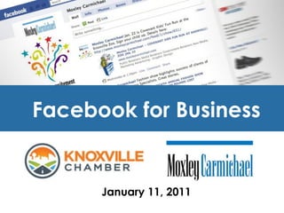Facebook for Business


      January 11, 2011
 