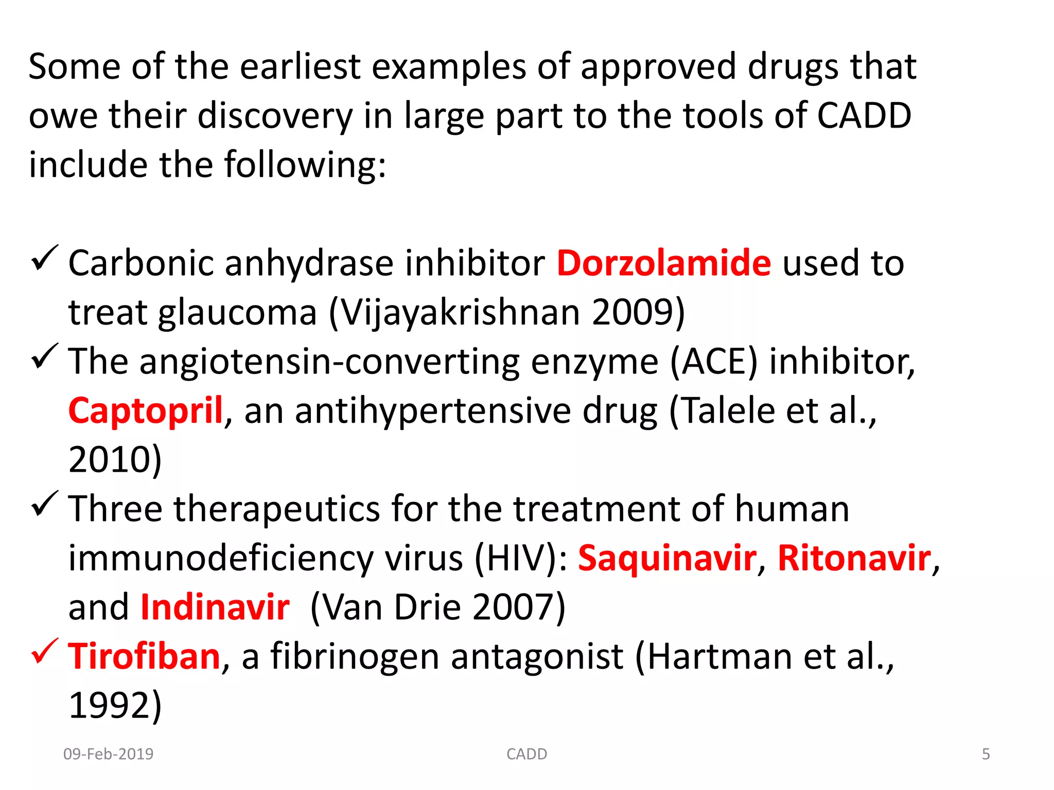 Cadd Examples COMPUTER AIDED DRUG DESIGN | PPTX