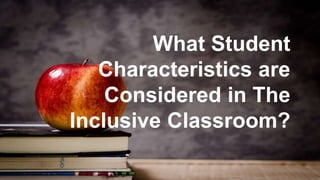 Inclusive teaching & learning intro | PPTX