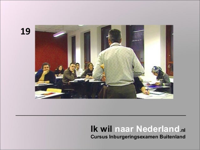 Oefening Examen inburgering extranjero KNS II
