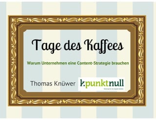 „Content ist immer noch König“