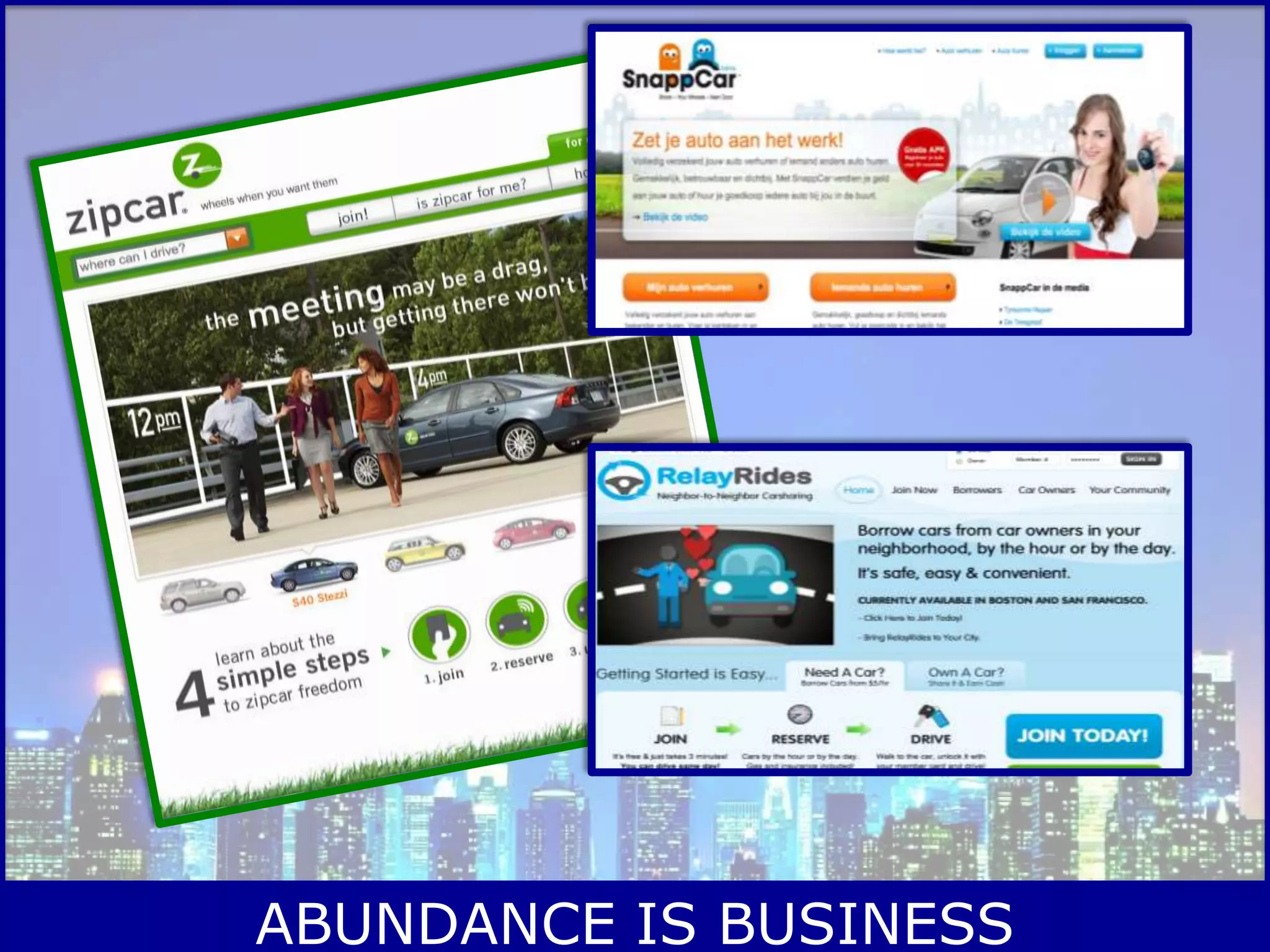 ABUNDANCE IS BUSINESS