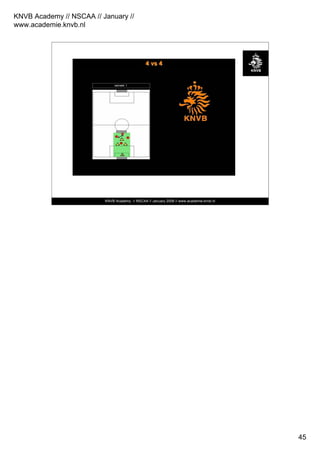 KNVB Academy // NSCAA // January //
www.academie.knvb.nl
45
KNVB Academy // NSCAA // January 2008 // www.academie.knvb.nl
44 vsvs 44
 