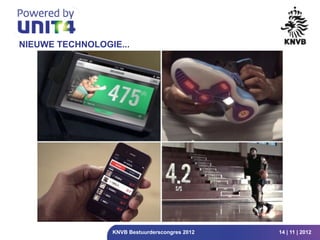 NIEUWE TECHNOLOGIE...




                 KNVB Bestuurderscongres 2012   14 | 11 | 2012
 