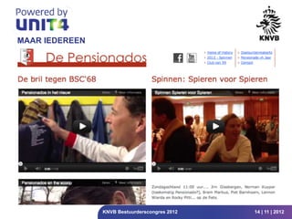 MAAR IEDEREEN




                KNVB Bestuurderscongres 2012   14 | 11 | 2012
 
